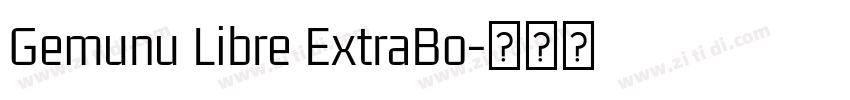 Gemunu Libre ExtraBo字体转换